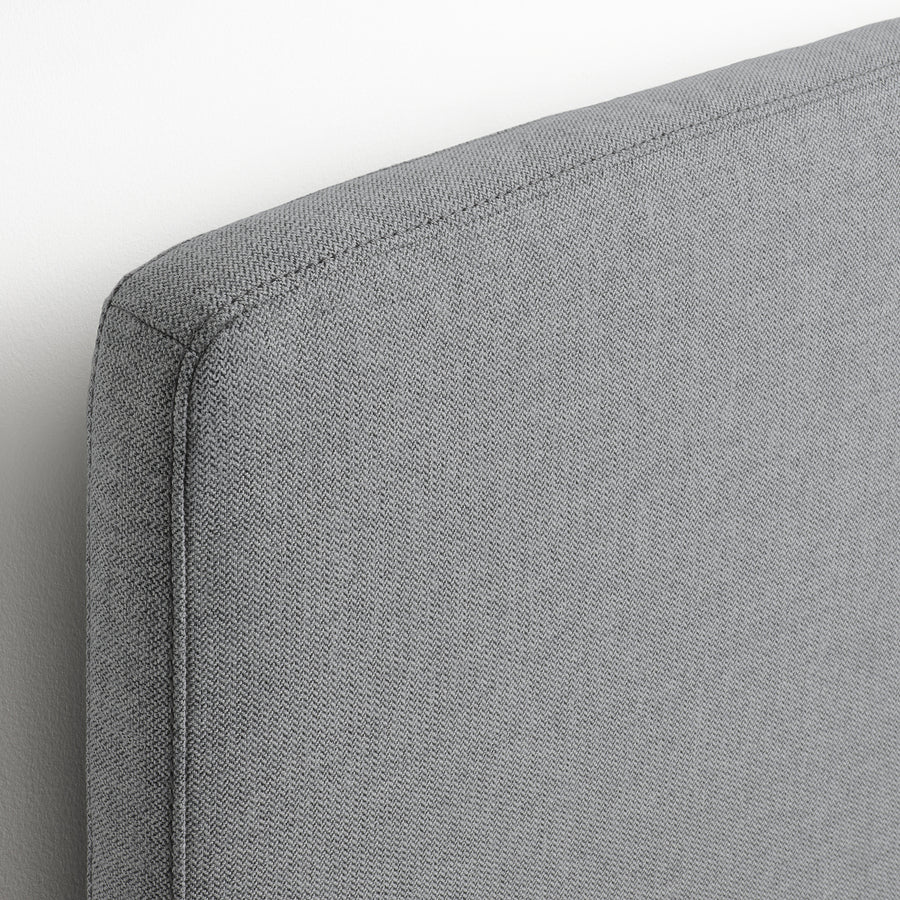 TÄRNKULLEN upholstered bed frame, Tibbleby beige/grey/Lillhällan, 160x200 cm