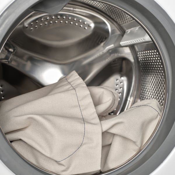 TÄRNKULLEN upholstered bed frame, Vissle beige, 140x200 cm