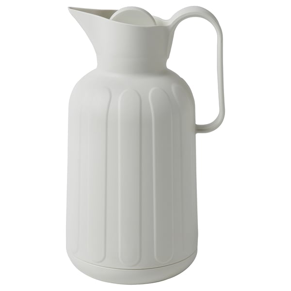 TAGGÖGA vacuum flask, off-white, 1.6 l