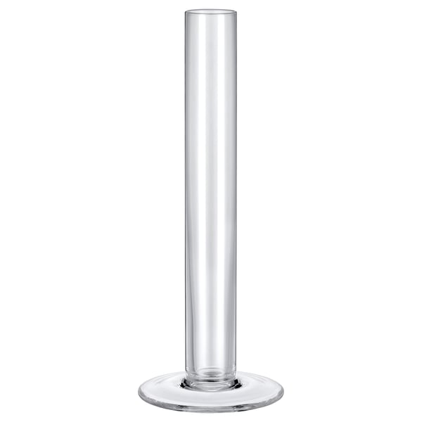 TAJT vase, clear glass, 23 cm