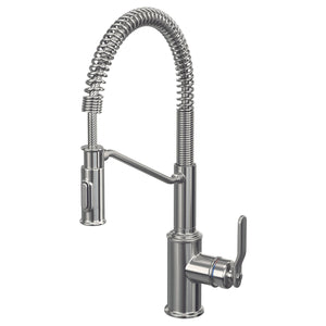 TAKSJÖN kitchen mixer tap pull down w spray, stainless steel colour