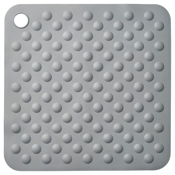 TÅNGEFLO shower mat, grey, 50x50 cm