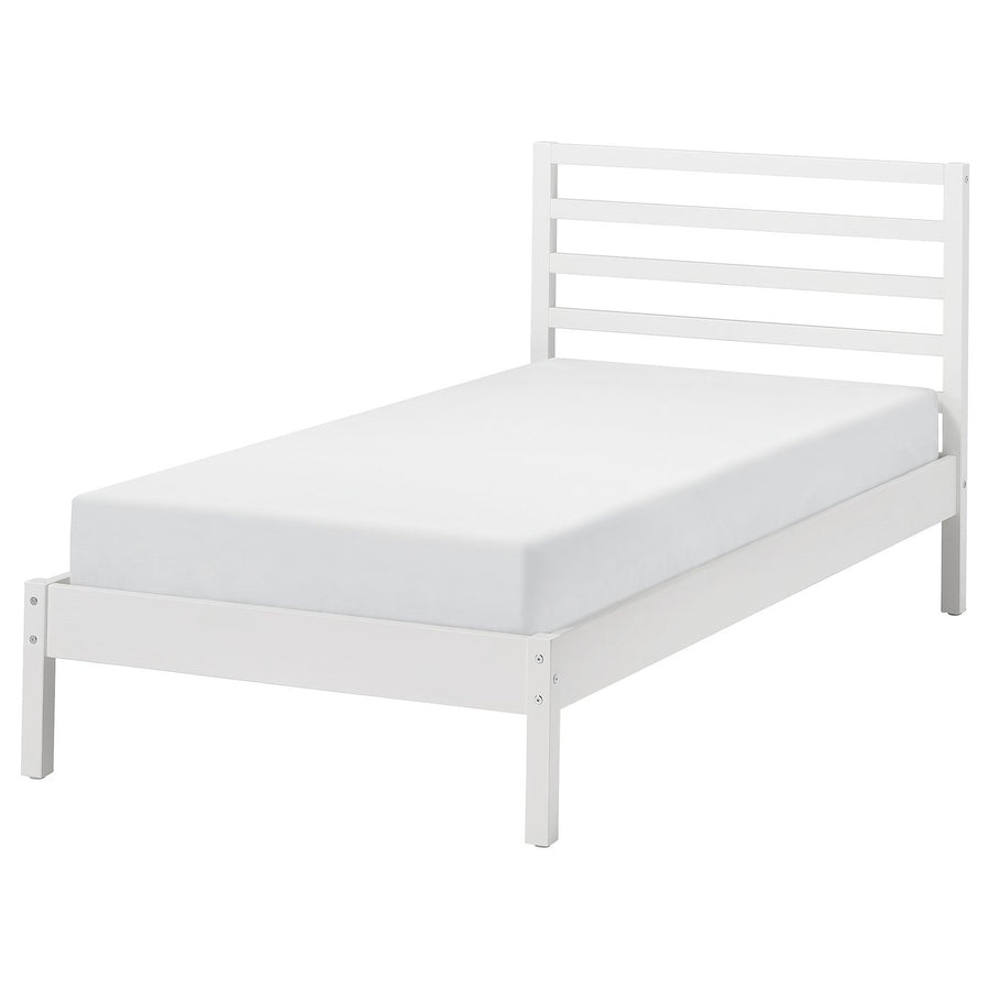 TARVA bed frame, white stained/Lillhällan, 90x200 cm