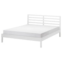 TARVA bed frame, white stained, 160x200 cm