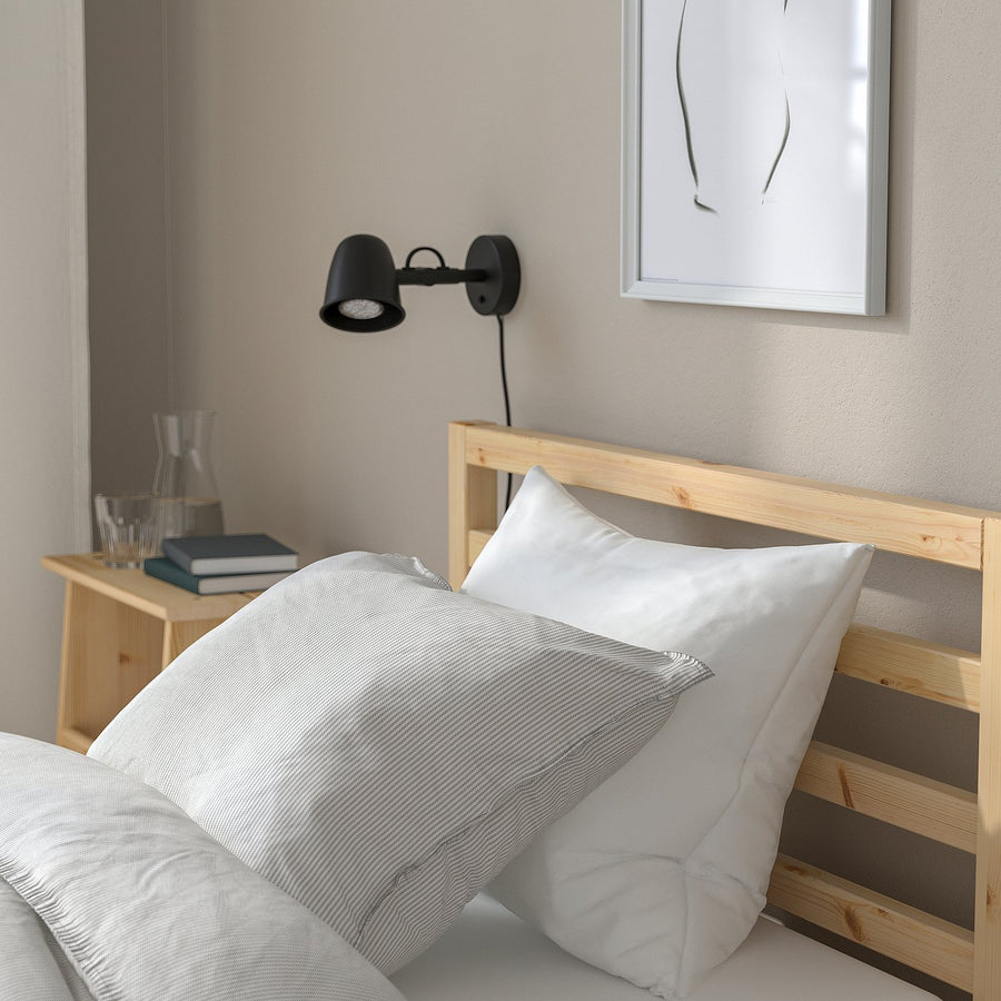 TARVA bed frame, pine/Lillhällan, 90x200 cm