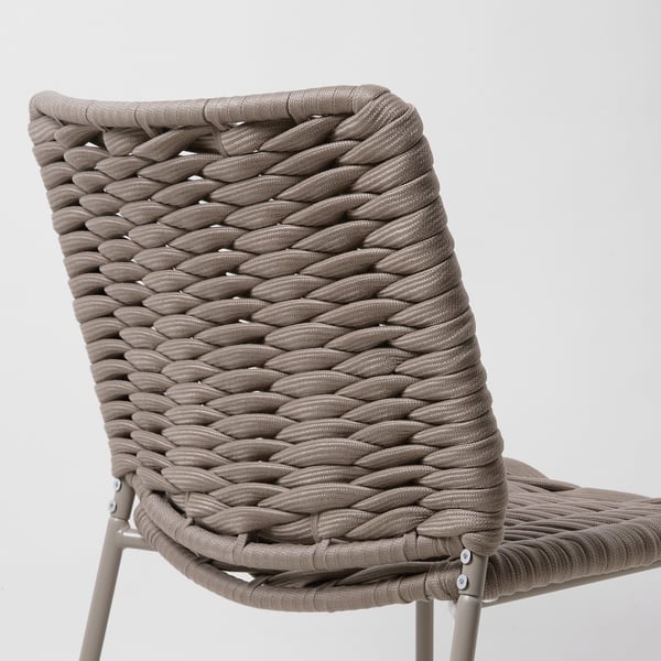 TEGELÖN chair, in/outdoor, beige/beige, 58x83x61 cm
