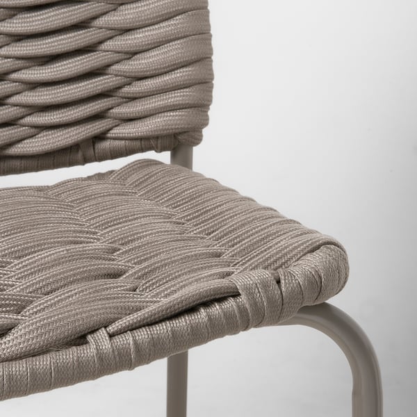 TEGELÖN chair, in/outdoor, beige/beige, 58x83x61 cm