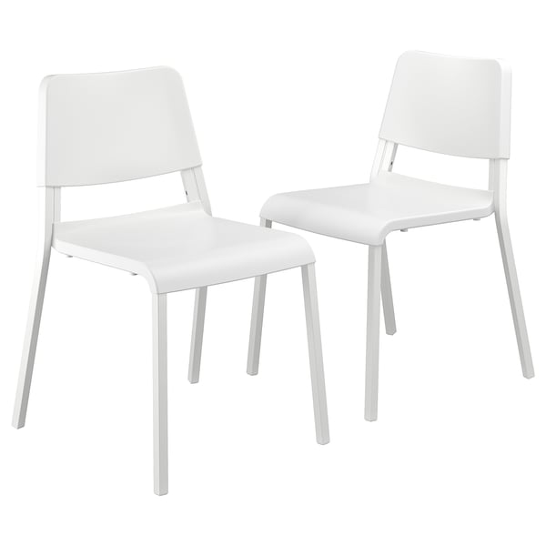 TEODORES chair, white, 2 pack