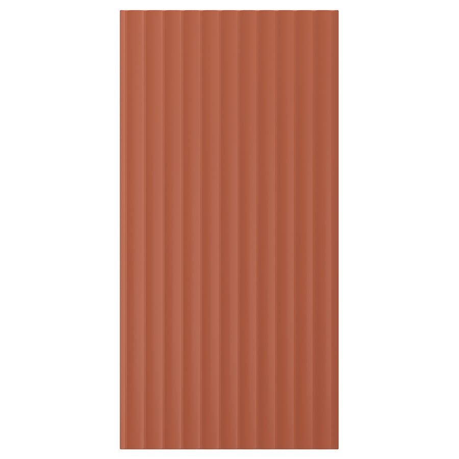 TERRSJÖ door, red-brown wave pattern, 40x80 cm