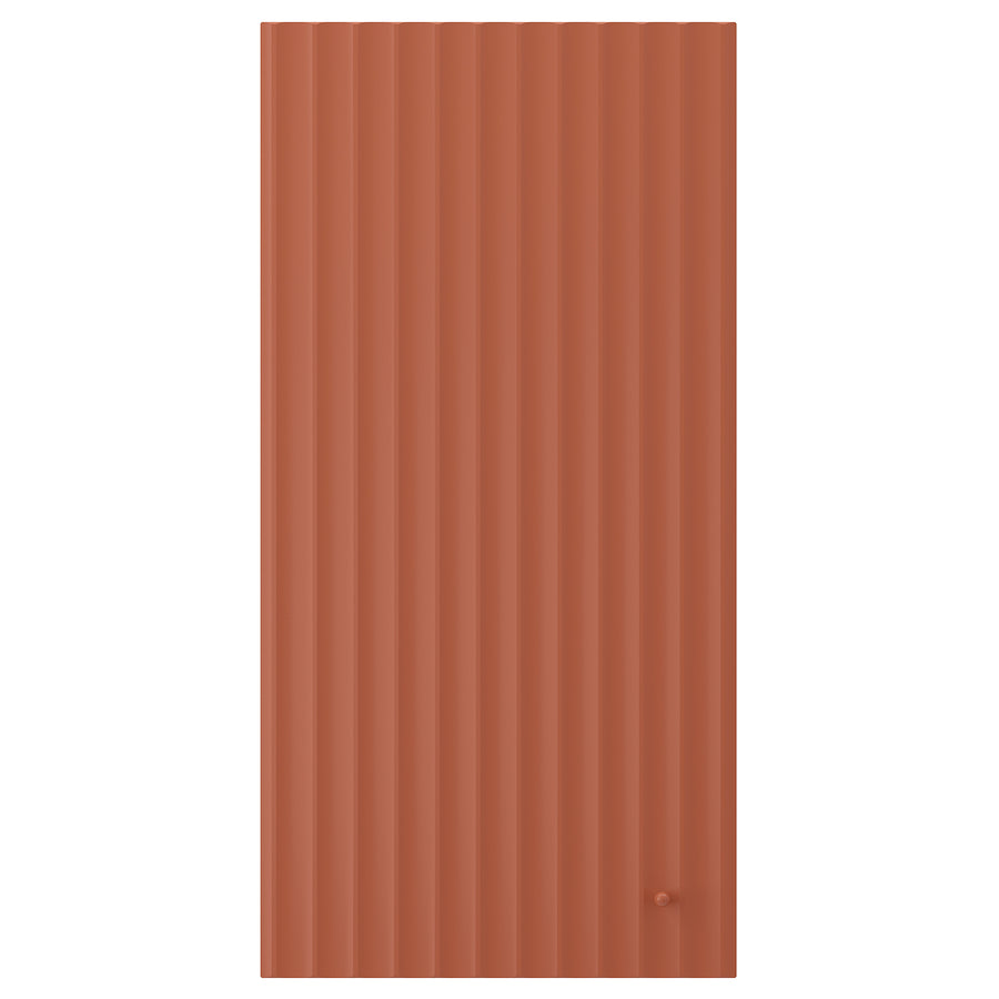 TERRSJÖ door, red-brown wave pattern, 40x80 cm