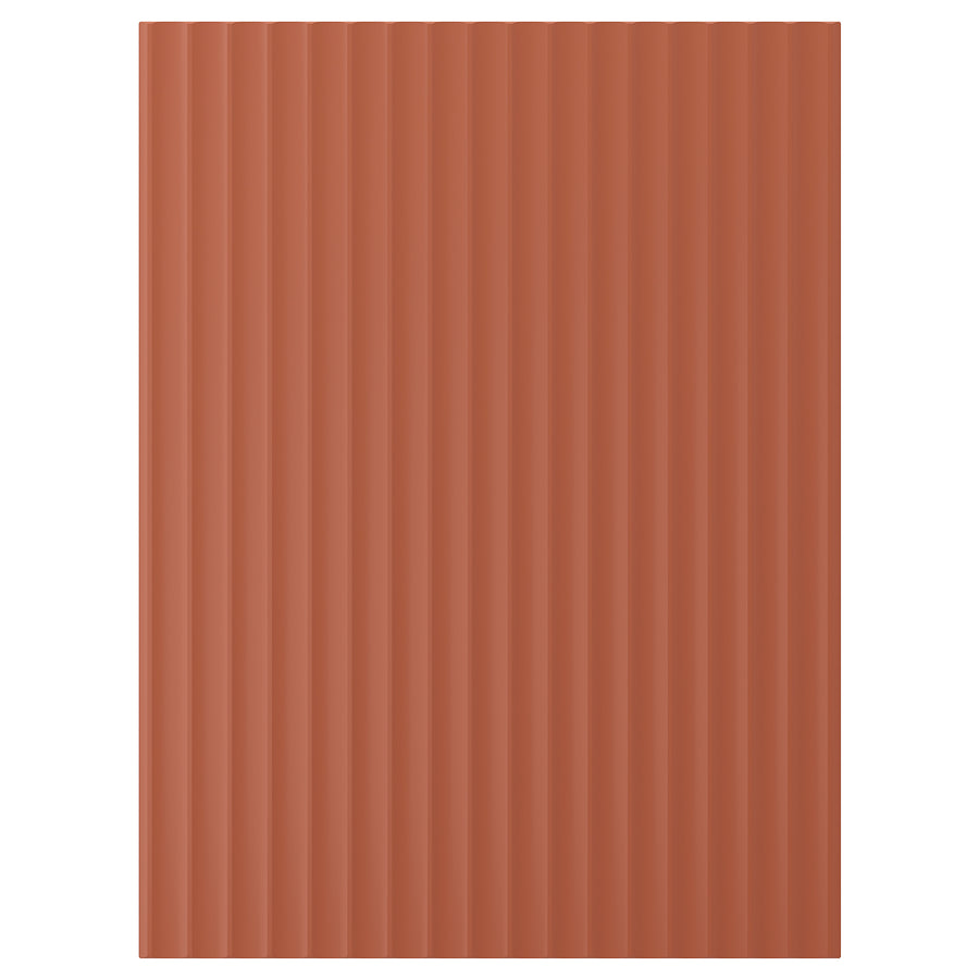 TERRSJÖ door, red-brown wave pattern, 60x80 cm