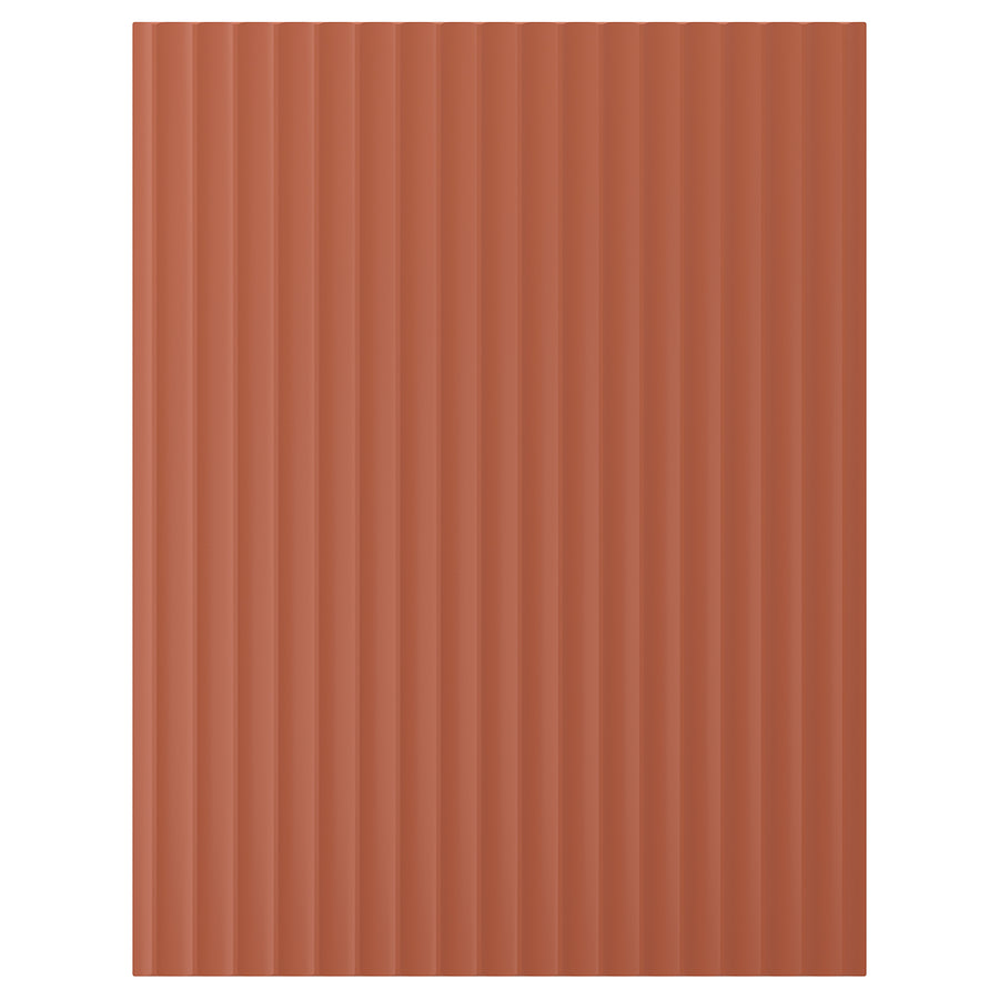 TERRSJÖ cover panel, red-brown wave pattern, 62x80 cm