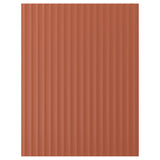 TERRSJÖ cover panel, red-brown wave pattern, 62x80 cm