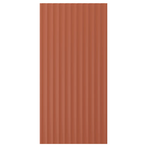 TERRSJÖ cover panel, red-brown wave pattern, 39x81 cm