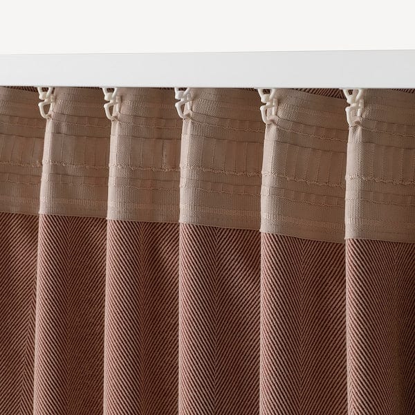 Ikea TIBAST Semi-darkening curtains, 1 pair - dark red 145x300 cm , 145x300 cm