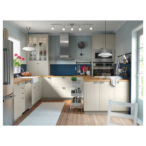 TIDIG ceiling spotlight with 5 spots, nickel-plated, 6 cm