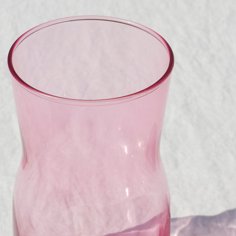 TIDVATTEN vase, pink, 9.5 cm