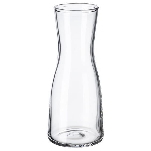 TIDVATTEN vase, clear glass, 14 cm