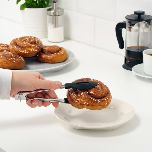 TILLÄMPAD tongs, stainless steel, 2 pack