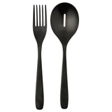 TILLAGD 2-piece serving set, black, 24 cm