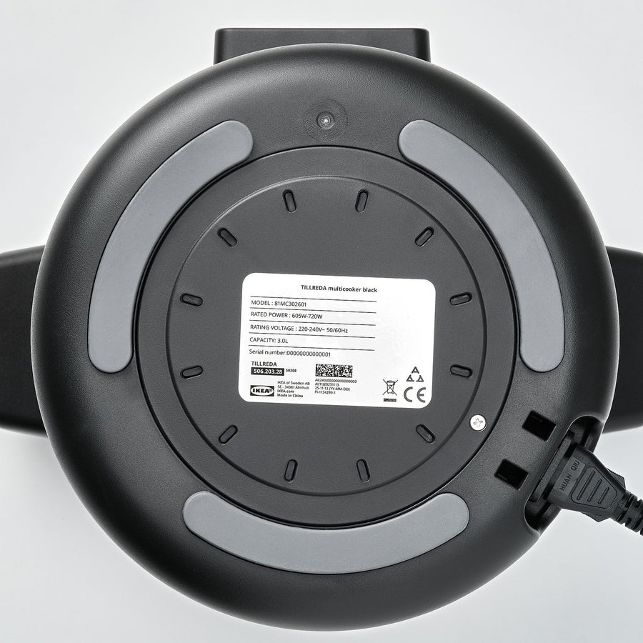 TILLREDA multicooker, black, 25.0 cm