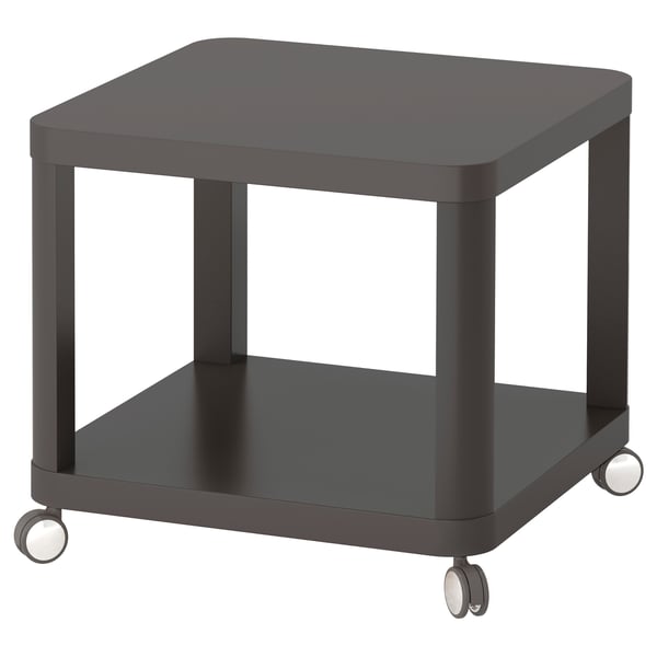 TINGBY side table on castors, grey, 50x50 cm