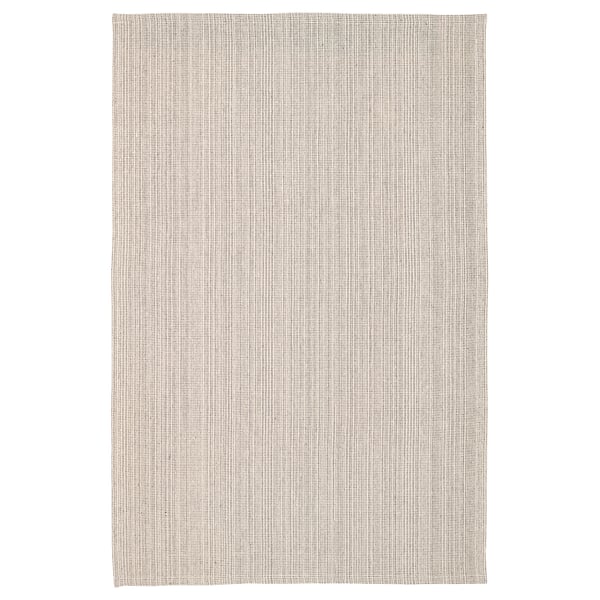 TIPHEDE rug, flatwoven, natural/black, 120x180 cm