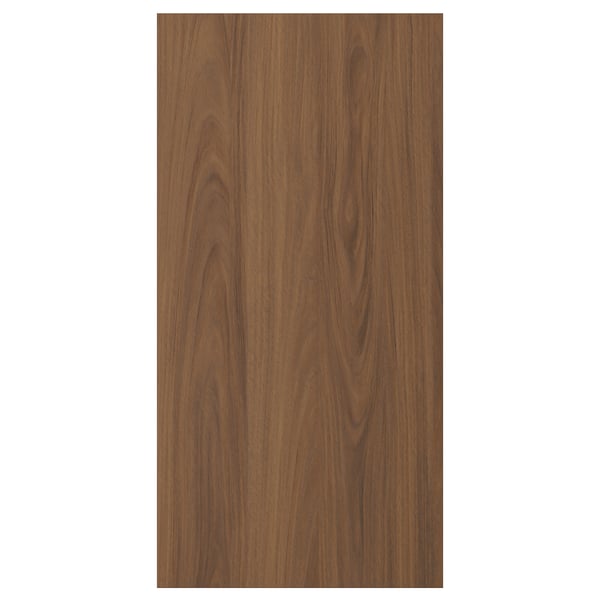 TISTORP door, brown walnut effect, 40x80 cm