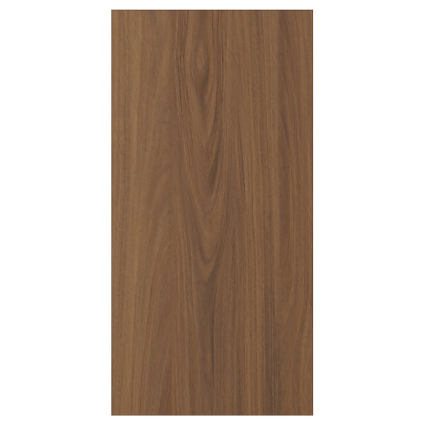 TISTORP door, brown walnut effect, 30x60 cm