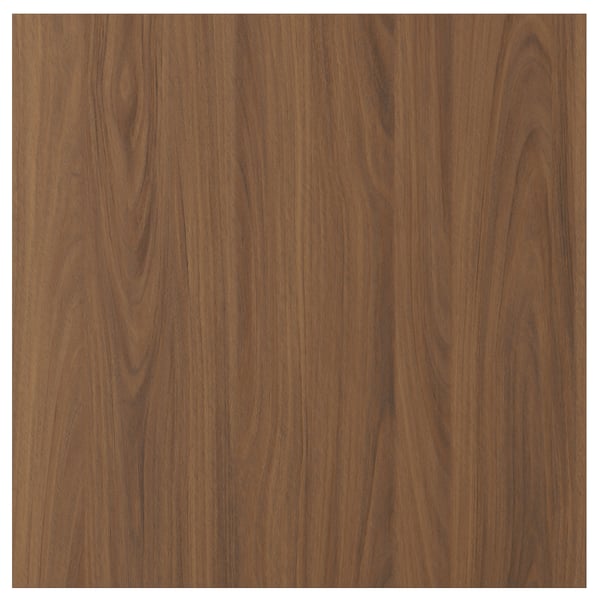 TISTORP door, brown walnut effect, 60x60 cm
