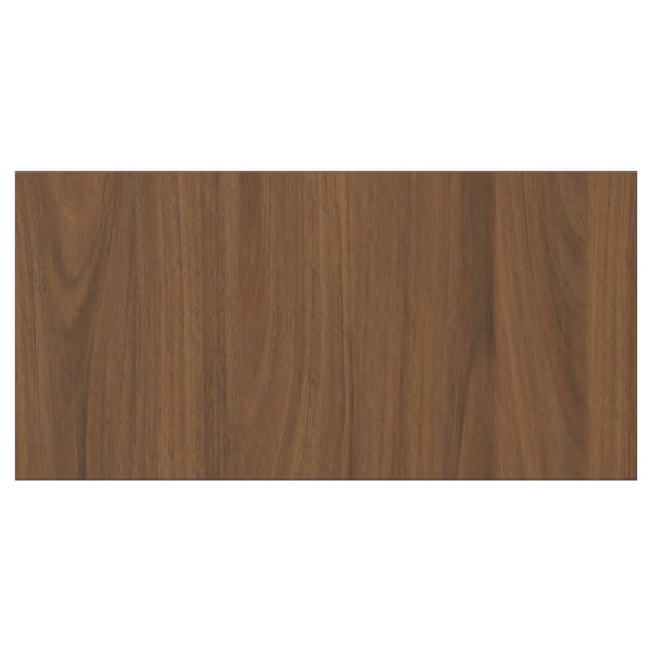 TISTORP drawer front, brown walnut effect, 40x20 cm