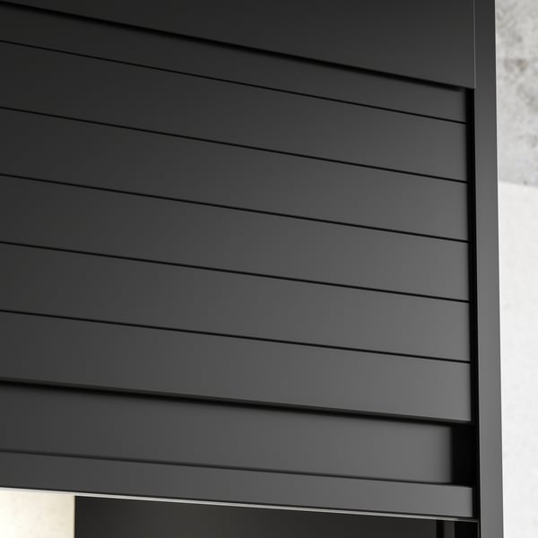 TITTEBO tambour storage f small appliances, black, 60 cm