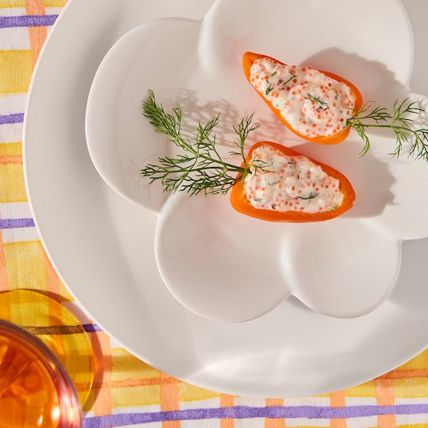 TJÄRLEK side plate, white, 20 cm