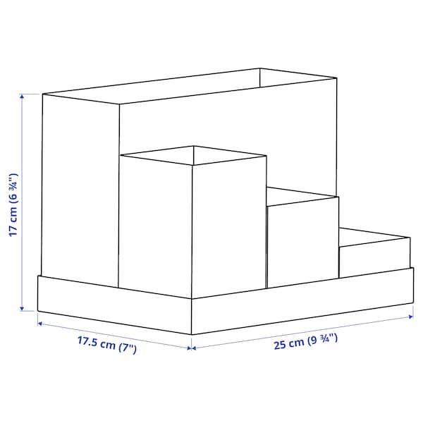 Ikea TJENA - Desk organiser, white, 18x17 cm