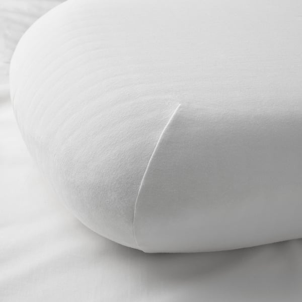 TÖCKENFLY pillowcase for ergonomic pillow, white, 29x43 cm