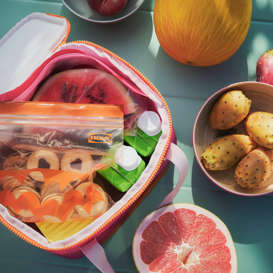 TOFSAND cooling bag, pink/orange, 26x19 cm