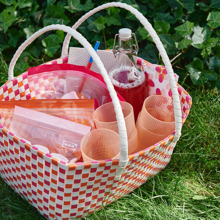 TOFSAND picnic hamper, multicolour, 40x28x21 cm