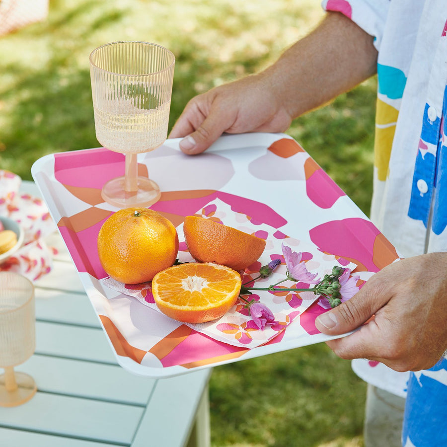 TOFSAND tray, pink, 37x29 cm
