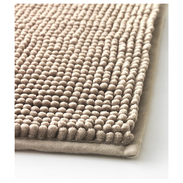 TOFTBO pedestal mat, beige, 55x60 cm
