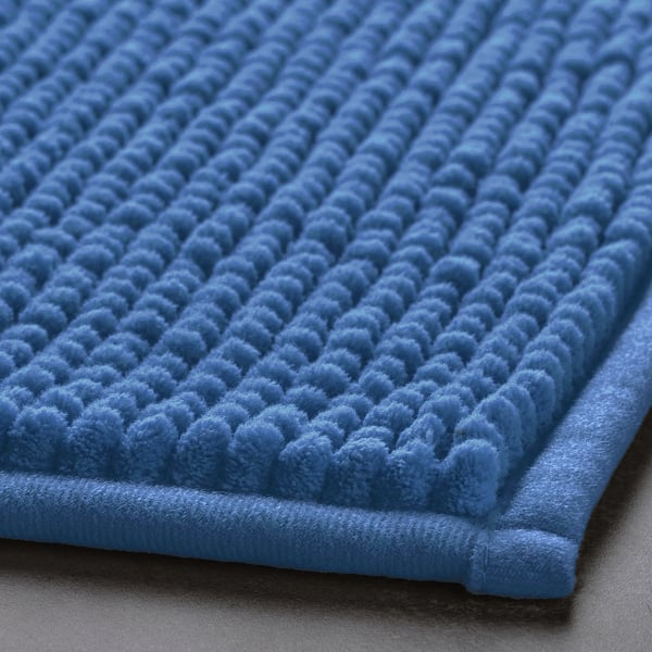 TOFTBO bath mat, bright blue, 50x80 cm