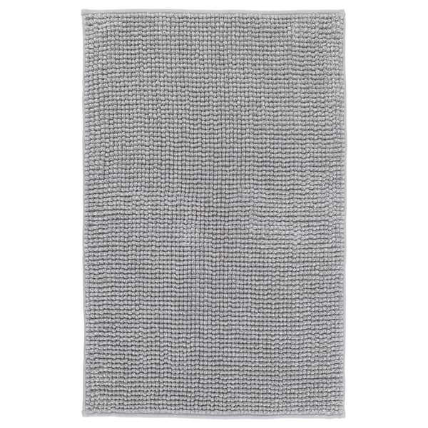 TOFTBO bath mat, grey-white/mélange, 50x80 cm