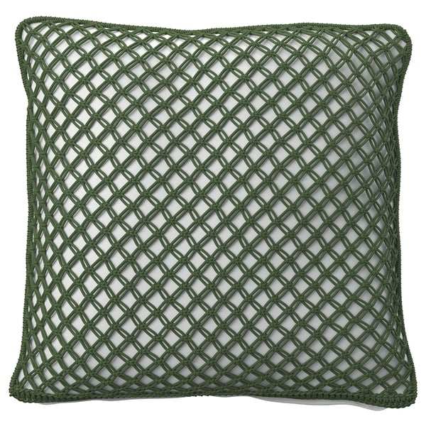 TOFTÖ cushion cover, dark grey-green outdoor/indoor, 50x50 cm