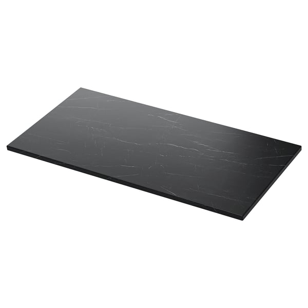 TOLKEN countertop, black marble effect/foliated board, 102x49 cm