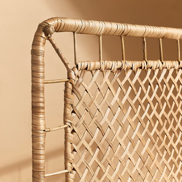 TOLKNING headboard, handmade rattan, 90x96 cm