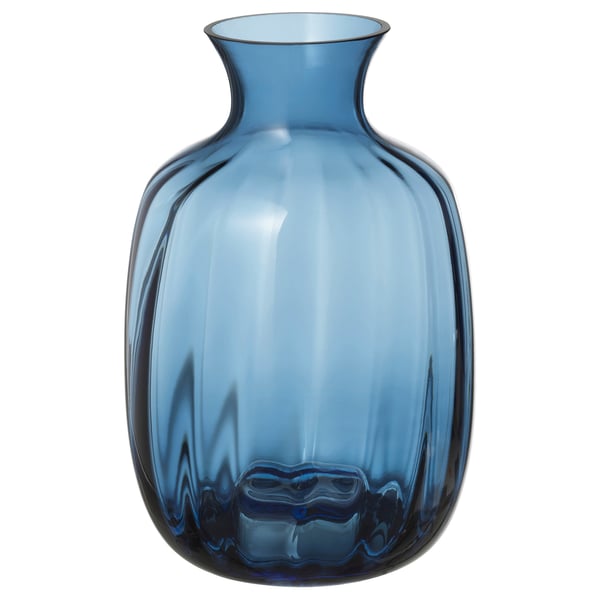 TONSÄTTA vase, blue, 21 cm