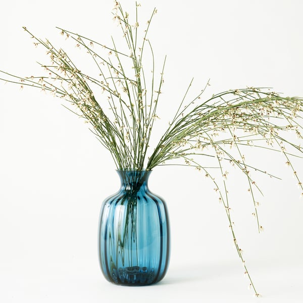 TONSÄTTA vase, blue, 21 cm
