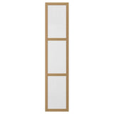 TONSTAD door with hinges, oak veneer/glass, 50x229 cm