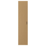 TONSTAD door with hinges, oak veneer, 50x229 cm