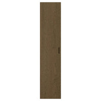 TONSTAD door with hinges, brown/stained oak veneer, 50x229 cm