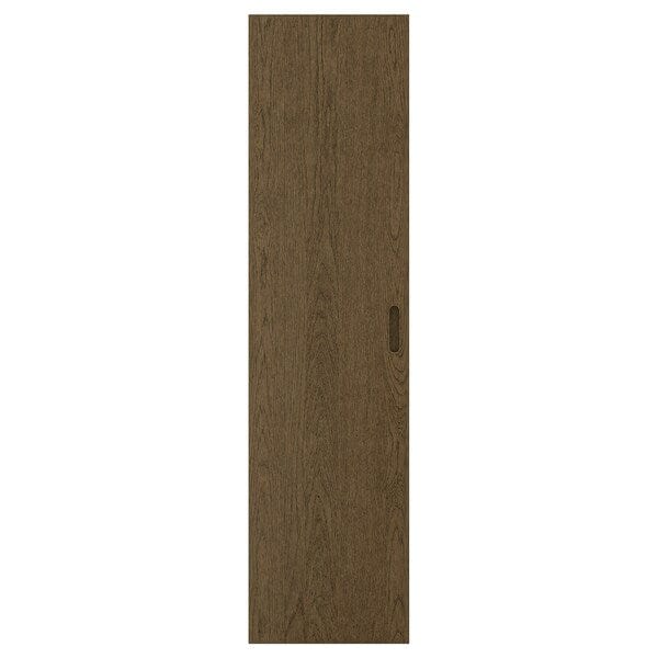 Ikea TONSTAD - Door with hinges, brown/stained oak veneer, 50x195 cm